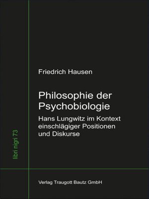 cover image of Philosophie der Psychobiologie